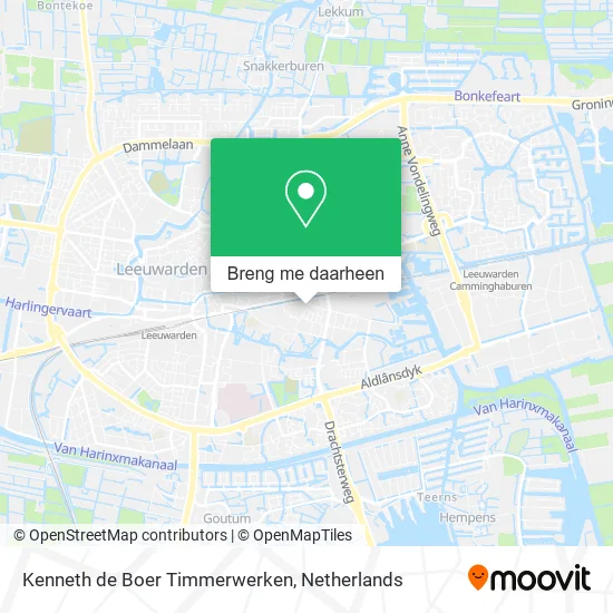 Kenneth de Boer Timmerwerken kaart