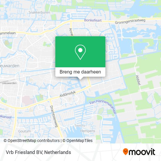 Vrb Friesland BV kaart