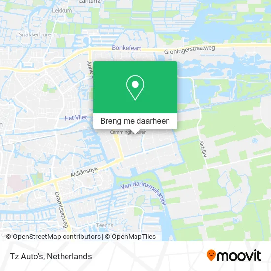 Tz Auto's kaart