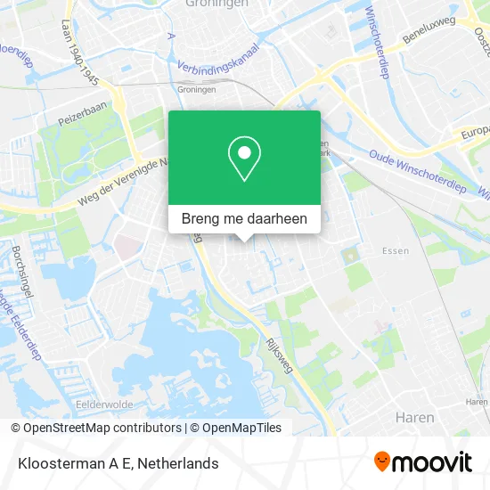 Kloosterman A E kaart