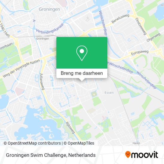 Groningen Swim Challenge kaart