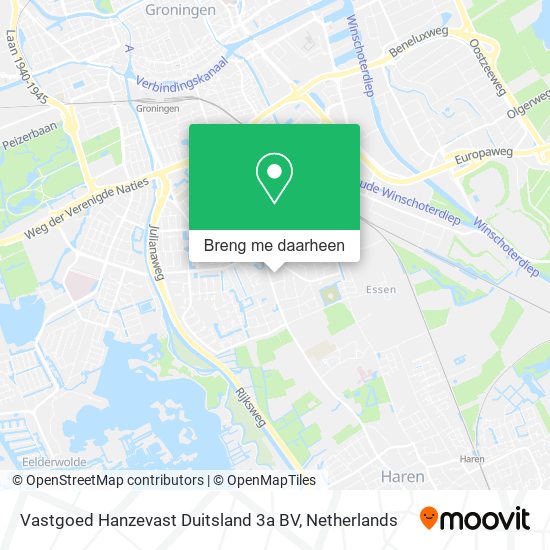 Vastgoed Hanzevast Duitsland 3a BV kaart