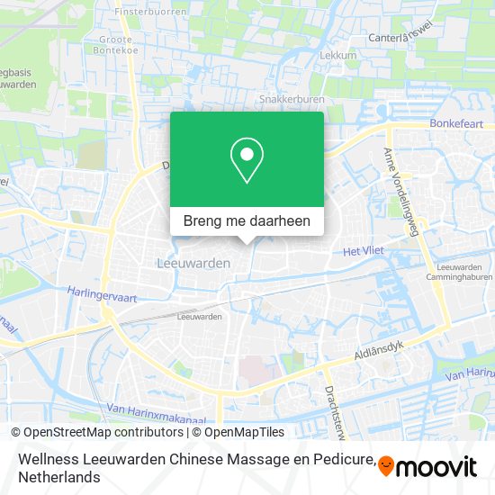 Wellness Leeuwarden Chinese Massage en Pedicure kaart