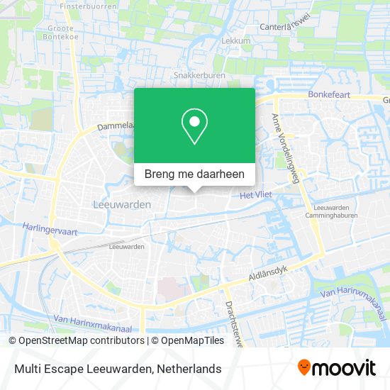 Multi Escape Leeuwarden kaart