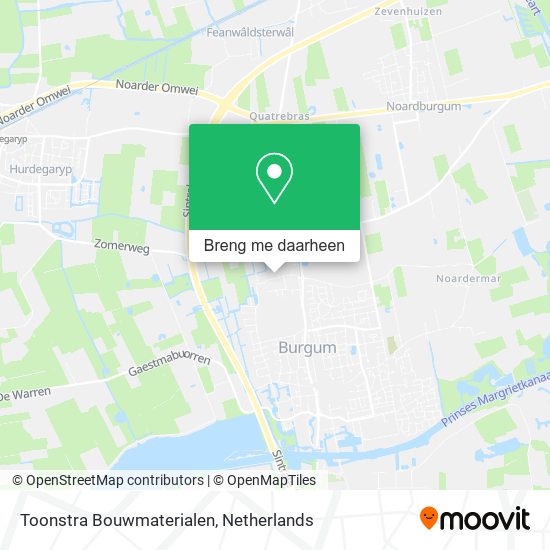 Toonstra Bouwmaterialen kaart