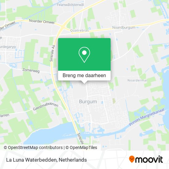 La Luna Waterbedden kaart