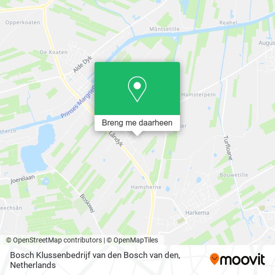 Bosch Klussenbedrijf van den Bosch van den kaart