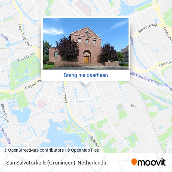 San Salvatorkerk (Groningen) kaart