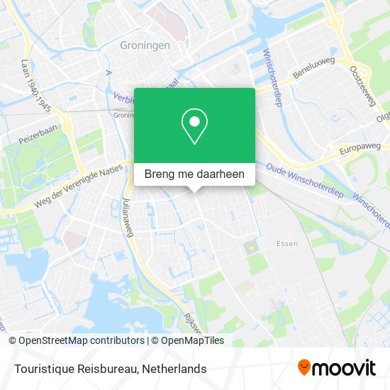 Touristique Reisbureau kaart