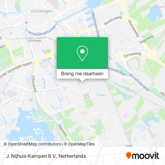 J. Nijhuis-Kampen B.V. kaart