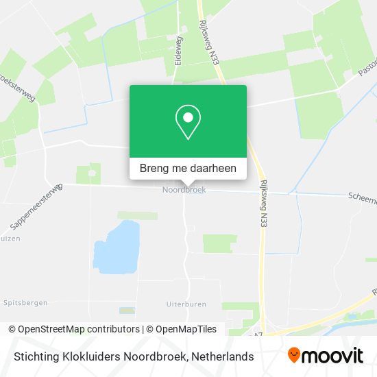 Stichting Klokluiders Noordbroek kaart