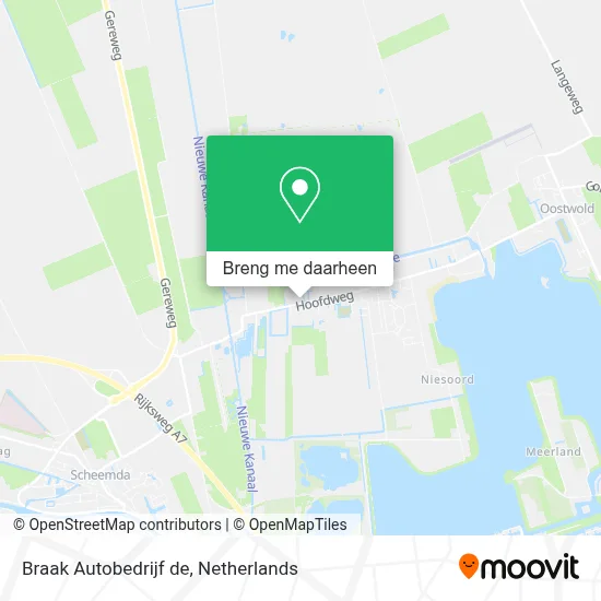 Braak Autobedrijf de kaart