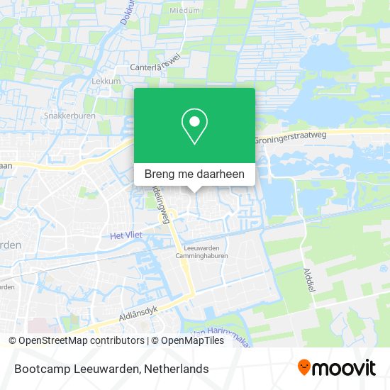 Bootcamp Leeuwarden kaart