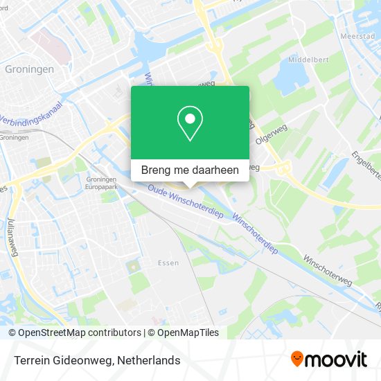 Terrein Gideonweg kaart