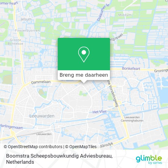Boomstra Scheepsbouwkundig Adviesbureau kaart