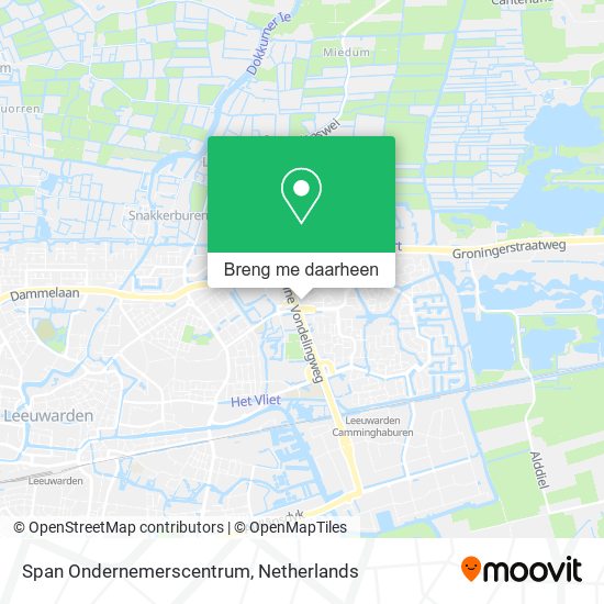 Span Ondernemerscentrum kaart