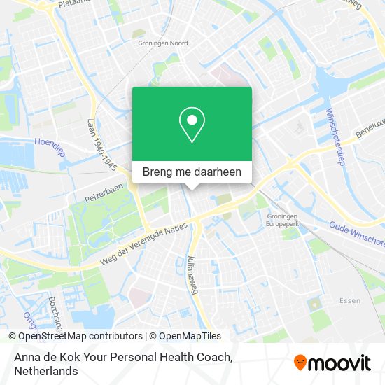 Anna de Kok Your Personal Health Coach kaart