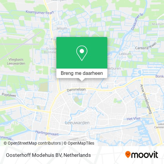 Oosterhoff Modehuis BV kaart