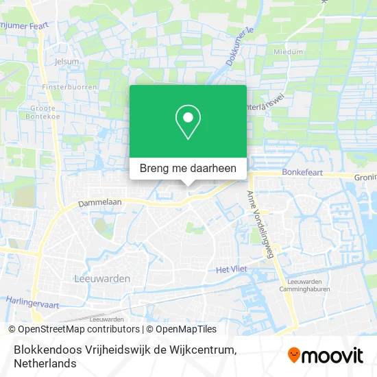 Blokkendoos Vrijheidswijk de Wijkcentrum kaart