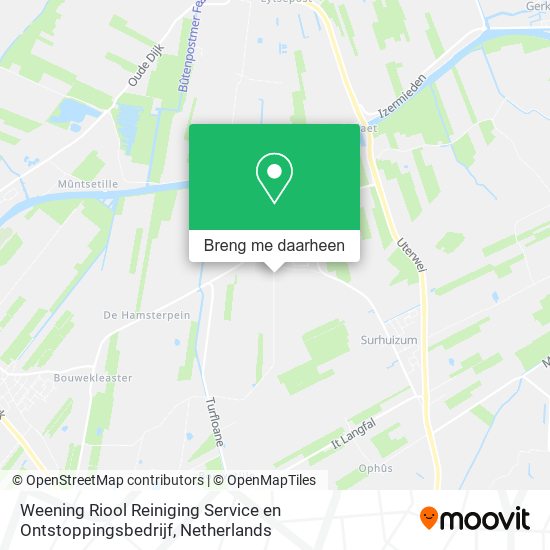 Weening Riool Reiniging Service en Ontstoppingsbedrijf kaart