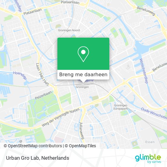 Urban Gro Lab kaart