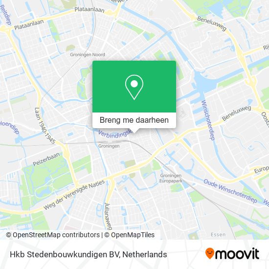 Hkb Stedenbouwkundigen BV kaart