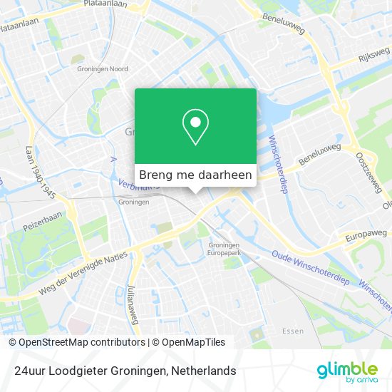 24uur Loodgieter Groningen kaart