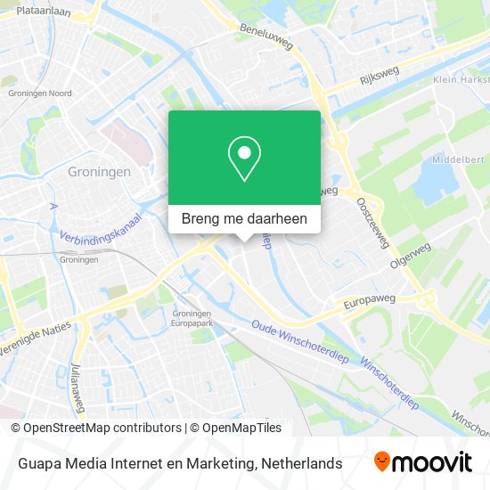 Guapa Media Internet en Marketing kaart