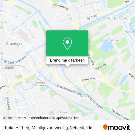 Koks Herberg Maaltijdvoorziening kaart