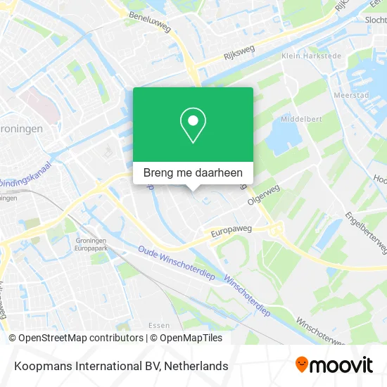 Koopmans International BV kaart