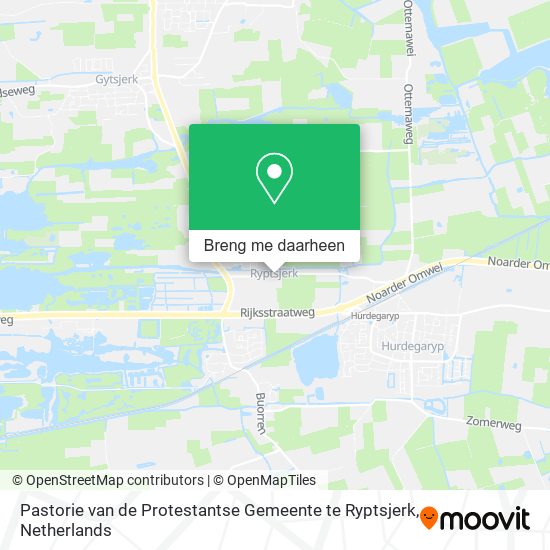 Pastorie van de Protestantse Gemeente te Ryptsjerk kaart