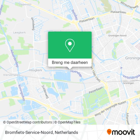 Bromfiets-Service-Noord kaart