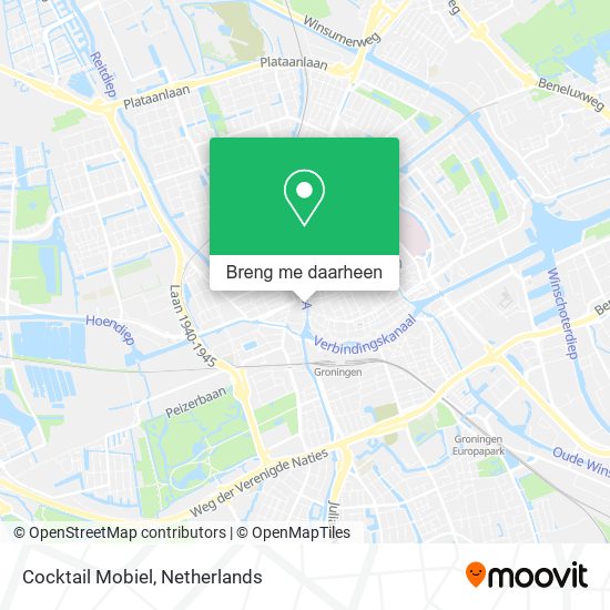 Cocktail Mobiel kaart