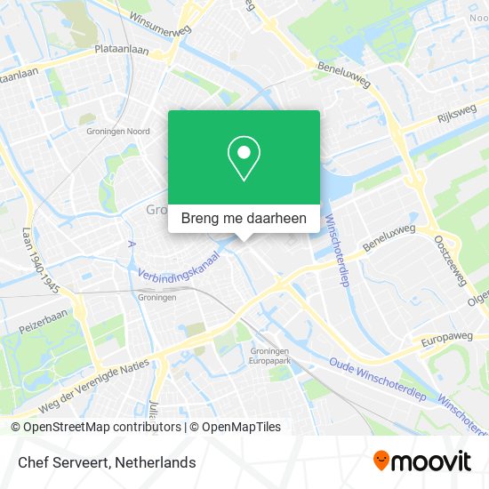 Chef Serveert kaart