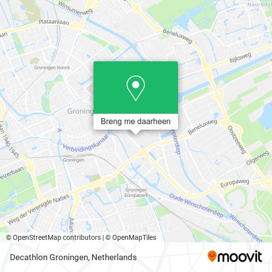 Decathlon Groningen kaart