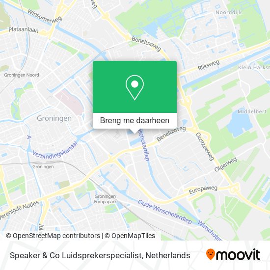 Speaker & Co Luidsprekerspecialist kaart
