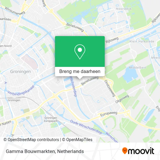 Gamma Bouwmarkten kaart