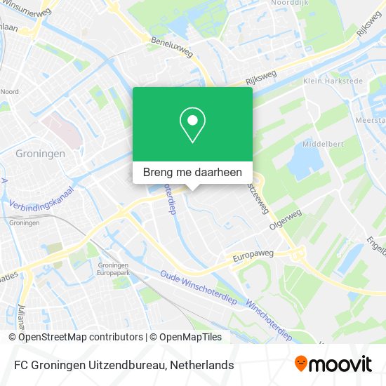 FC Groningen Uitzendbureau kaart