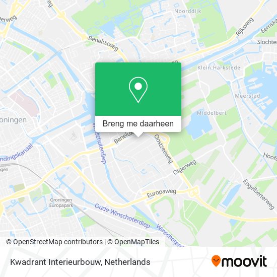 Kwadrant Interieurbouw kaart