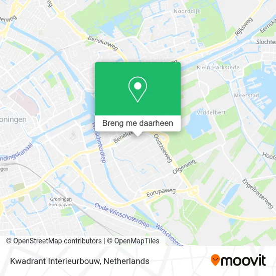 Kwadrant Interieurbouw kaart