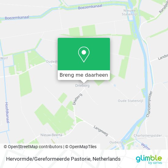 Hervormde / Gereformeerde Pastorie kaart