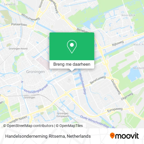 Handelsonderneming Ritsema kaart