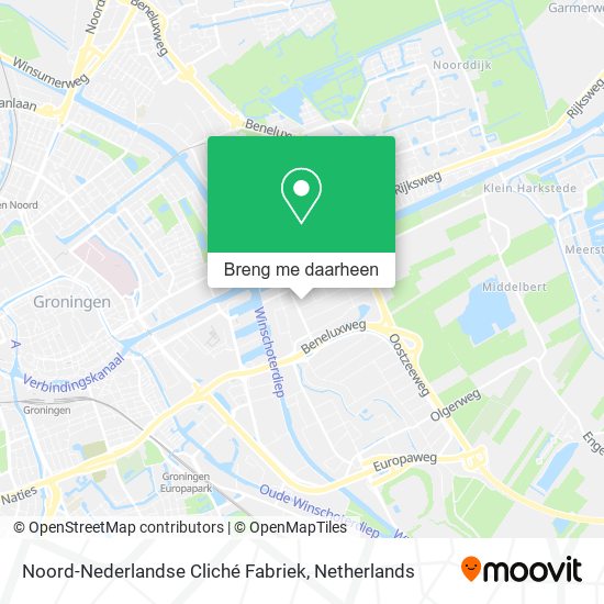 Noord-Nederlandse Cliché Fabriek kaart