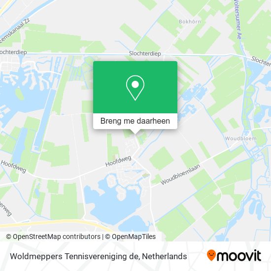 Woldmeppers Tennisvereniging de kaart