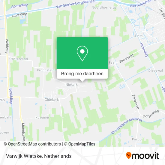 Varwijk Wietske kaart