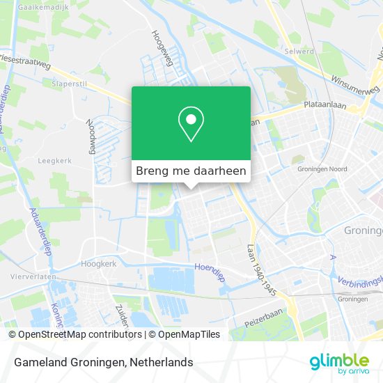 Gameland Groningen kaart