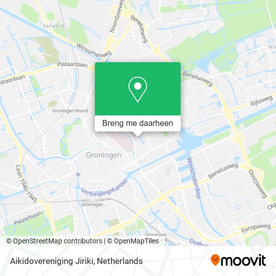 Aikidovereniging Jiriki kaart