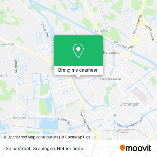 Siriusstraat, Groningen kaart