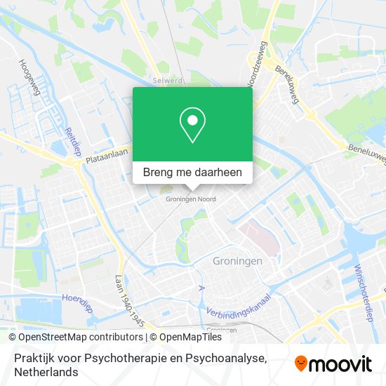 Praktijk voor Psychotherapie en Psychoanalyse kaart