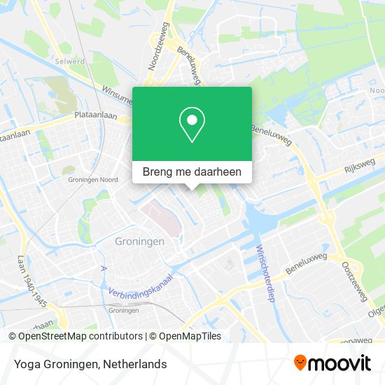 Yoga Groningen kaart